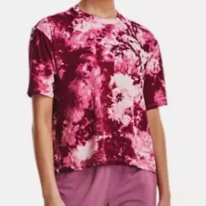 Under Armour UA Rush Energy Printed Short Sleeve Tee T-Shirt XL Pink (Red)